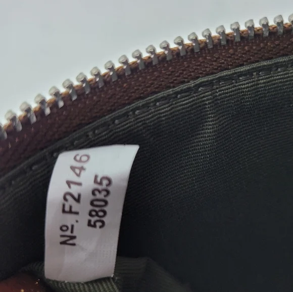 Coach Signature PVC Leather Corner Zip Wristlet - Picture 4 of 5